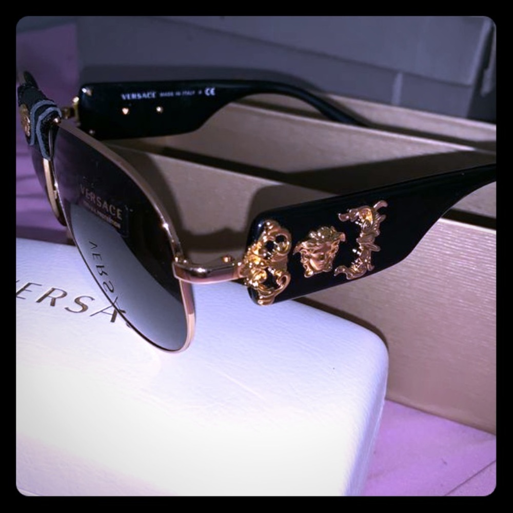 Black Baroque Versace Sunglasses